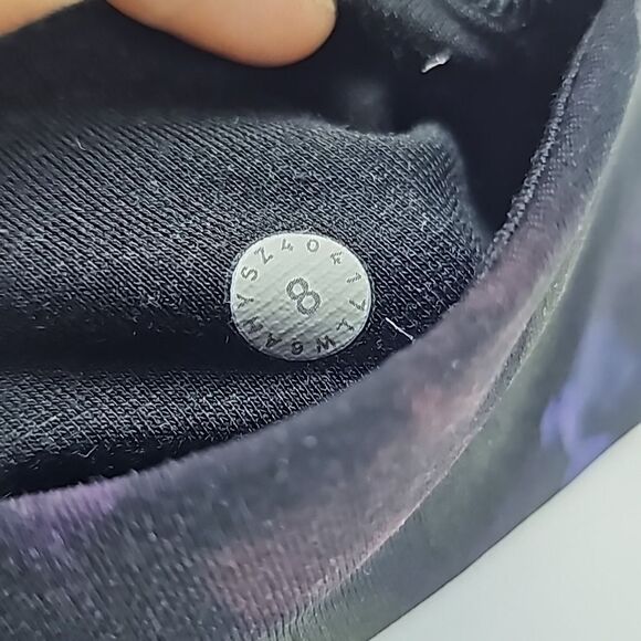 Lululemon Athletica Black Multi Frozen Flourish Train Times Crop Leggings Size 8 - Picture 6 of 10